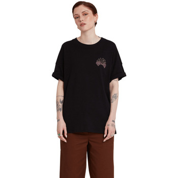 Abbigliamento Donna T-shirt maniche corte Volcom Voltrip Tee Black Nero