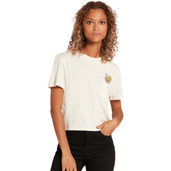 Abbigliamento Donna T-shirt maniche corte Volcom Pocket Dial Tee Cloud Rosa