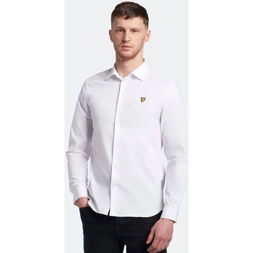 Abbigliamento Uomo Camicie maniche lunghe Lyle & Scott LW1115VOG-626 WHITE Bianco