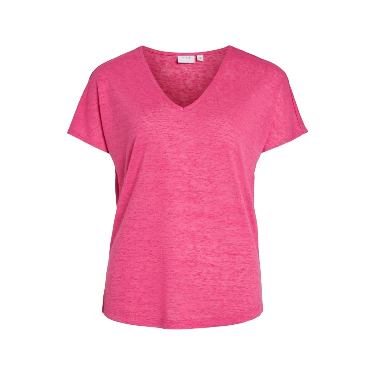 Abbigliamento Donna Top / Blusa Vila Top Amer S/S - Pink Yarrow Rosa