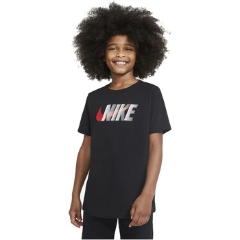 Abbigliamento Bambino T-shirt maniche corte Nike CAMISETA NEGRA NIO  SPORTSWEAR DC7796 Nero
