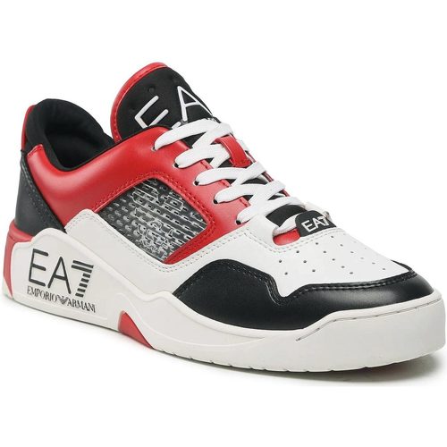 Scarpe Uomo Sneakers basse Emporio Armani EA7 NEW BASKET LOW Rosso