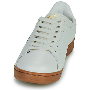 Fred Perry B722 LEATHER Bianco / Marrone