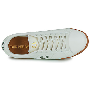Fred Perry B722 LEATHER Bianco / Marrone