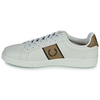 Fred Perry B721 LEATHER Beige / Marrone