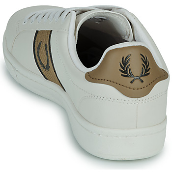 Fred Perry B721 LEATHER Beige / Marrone