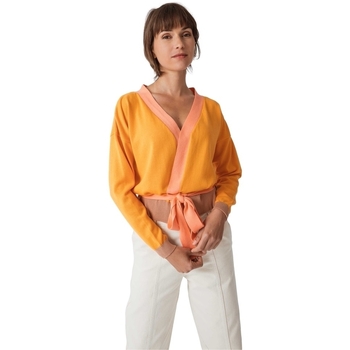 Abbigliamento Donna Cappotti Skfk Cardigan Alixe N3 Arancio