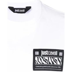 Abbigliamento Uomo T-shirt maniche corte Roberto Cavalli 74OBHI03-CJ400 Bianco