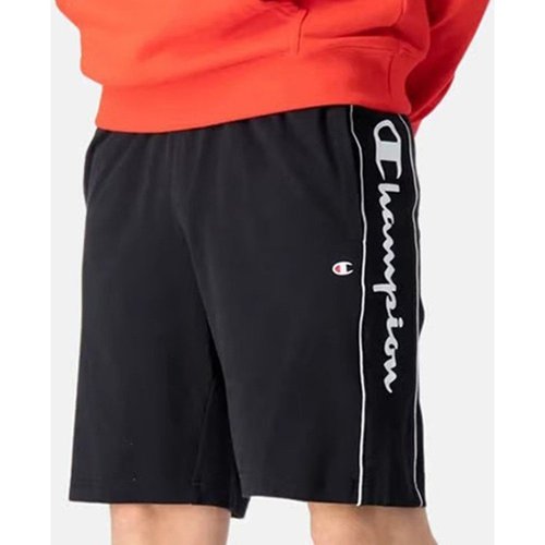 Abbigliamento Uomo Shorts / Bermuda Champion short jersey uomo con scritta Nero
