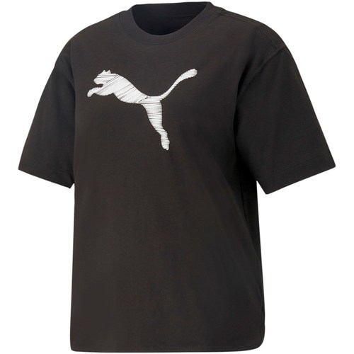Abbigliamento Donna T-shirt maniche corte Puma 673107 Nero