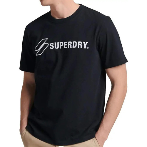 Abbigliamento Uomo T-shirt maniche corte Superdry Code Applique Nero