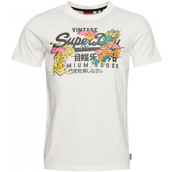 Abbigliamento Uomo T-shirt & Polo Superdry Vintage vl narrative Bianco