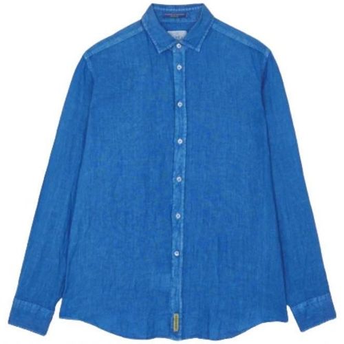 Abbigliamento Uomo Camicie maniche lunghe Bd Baggies Camicia Brookliyng Uomo Blu Elettrico Blu