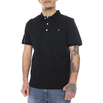 Abbigliamento Uomo T-shirt & Polo Farah ens Plain Polo Shirt Nero