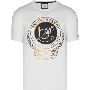 Abbigliamento Uomo T-shirt maniche corte Aeronautica Militare 231TS2118J594 T-Shirt Uomo latte Beige