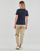 Abbigliamento Donna T-shirt maniche corte Petit Bateau MC COL V Marine