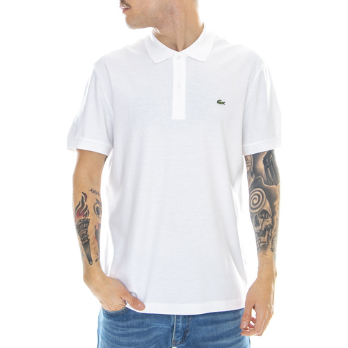 Abbigliamento Uomo T-shirt & Polo Lacoste Basic Logo Mc-001 Polo White Bianco