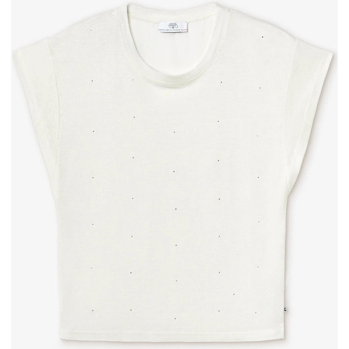 Abbigliamento Donna T-shirt & Polo Le Temps des Cerises T-shirt OVERS Bianco