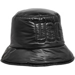 W AW Quilted Logo Bucket Hat Neon Black