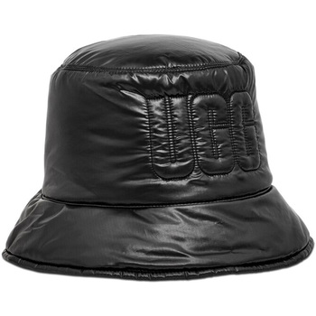 Accessori Cappelli UGG W AW Quilted Logo Bucket Hat Neon Black Nero
