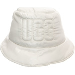 W AW Quilted Logo Bucket Hat Nimbus