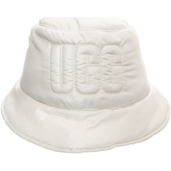 Accessori Cappelli UGG W AW Quilted Logo Bucket Hat Nimbus Bianco
