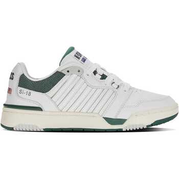 Scarpe Uomo Sneakers K-Swiss SI 18 RIVAL BRLNT WHITE POSY GREEN 08531-108-M Bianco