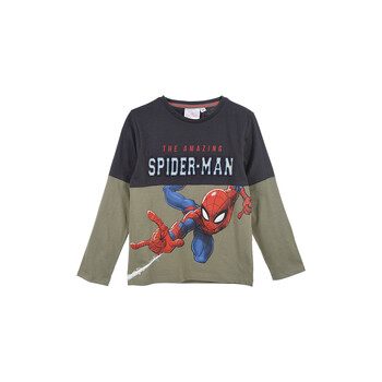 Abbigliamento Bambino T-shirts a maniche lunghe TEAM HEROES  T SHIRT SPIDERMAN Grigio
