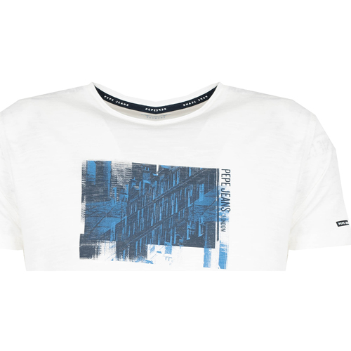 Abbigliamento Uomo T-shirt maniche corte Pepe jeans PM508375 | Sherlock Bianco