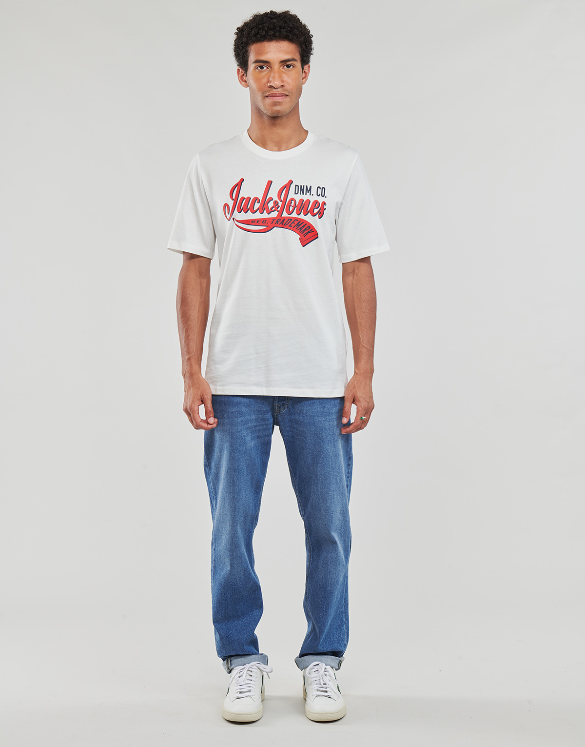 Abbigliamento Uomo Jeans dritti Jack & Jones JJIMIKE JJORIIGINAL AM 385 Blu