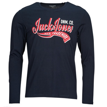 Abbigliamento Uomo T-shirts a maniche lunghe Jack & Jones JJELOGO TEE LS O-NECK 2 COL AW23 SN Marine