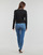 Abbigliamento Donna T-shirts a maniche lunghe Calvin Klein Jeans BADGE RIB BABY TEE LONG SLEEVE Nero
