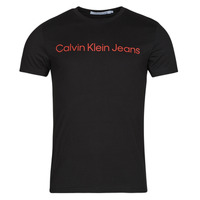Abbigliamento Uomo T-shirt maniche corte Calvin Klein Jeans CORE INSTITUTIONAL LOGO SLIM TEE Nero / Rosso