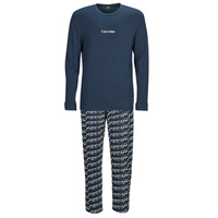Abbigliamento Uomo Pigiami / camicie da notte Calvin Klein Jeans L/S PANT SET Blu