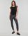 Abbigliamento Donna Jeans slim Freeman T.Porter ALEXA CROPPED METALLO Nero / Beige