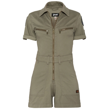 Abbigliamento Donna Shorts / Bermuda Schott COMBI-SHORT TENCEL  LIGHT KAKI TRSWIFTW Verde