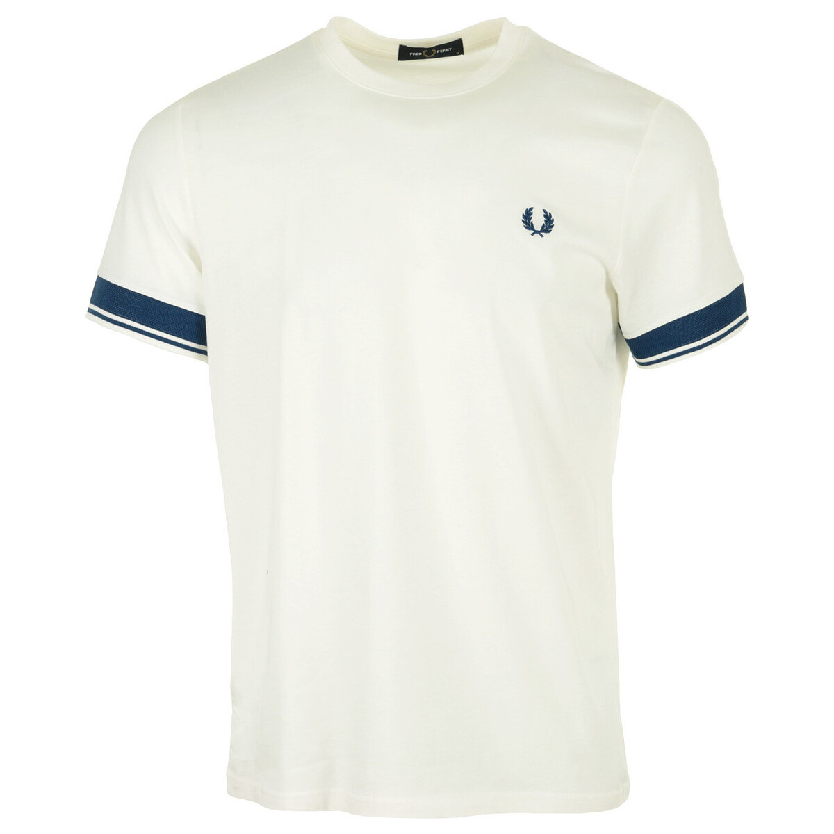 Abbigliamento Uomo T-shirt maniche corte Fred Perry Contrast Cuff T-Shirt Bianco