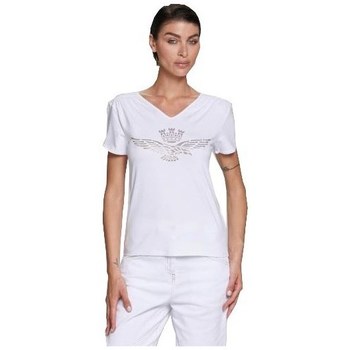 Abbigliamento Donna T-shirt maniche corte Aeronautica Militare TS1984DJ41473009 Bianco