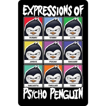 Casa Dipinti / tele Psycho Penguin GR6223 Nero