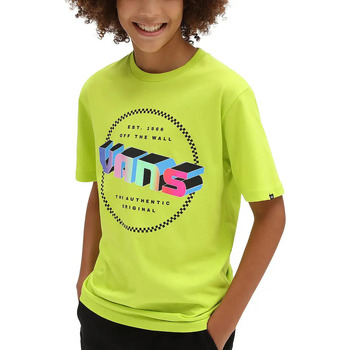 Abbigliamento Unisex bambino T-shirt maniche corte Vans Digital Flash Giallo