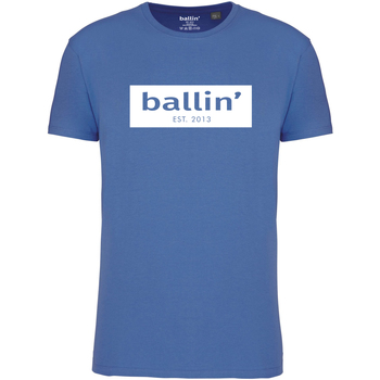 Abbigliamento Uomo T-shirt maniche corte Ballin Est. 2013 Cut Out Logo Shirt Blu