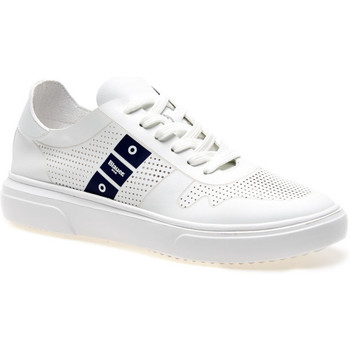 Scarpe Uomo Sneakers Blauer sneakers bianca microforata S3BLAIR01 Bianco