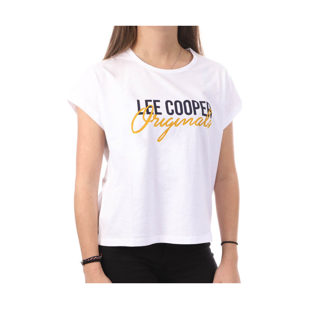 Abbigliamento Donna T-shirt & Polo Lee Cooper LEE-010696 Bianco
