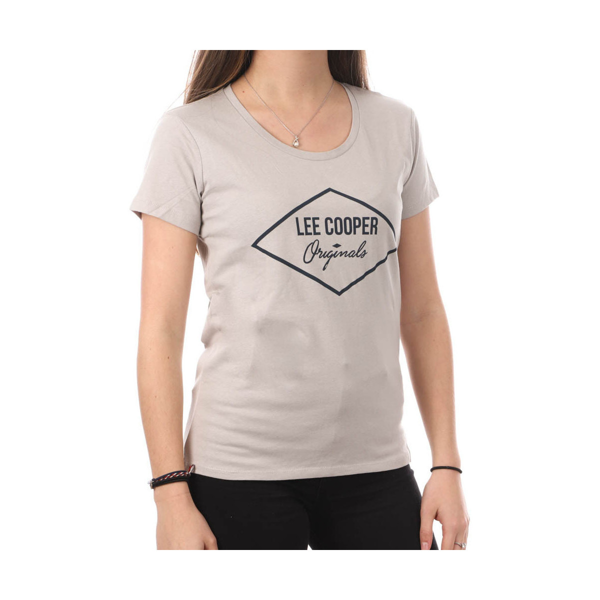 Abbigliamento Donna T-shirt & Polo Lee Cooper LEE-010684 Grigio