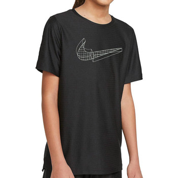 Abbigliamento Bambina T-shirt & Polo Nike DA0244-010 Nero