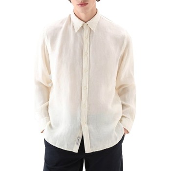 Abbigliamento Uomo Camicie maniche lunghe Woolrich WOSI0113MR crema