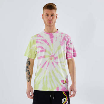 Abbigliamento Uomo T-shirt maniche corte Gcds t-shirt fantasia tie-dye multicolor MULTICOLOR