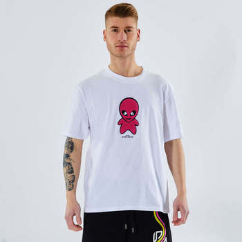 Abbigliamento Uomo T-shirt maniche corte Gcds t-shirt ufo tessuto bianco BIANCO