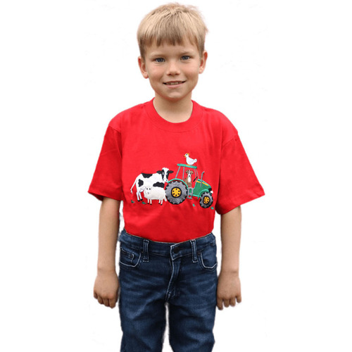 Abbigliamento Unisex bambino T-shirt maniche corte British Country Collection BZ4989 Rosso