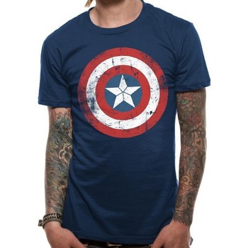Abbigliamento T-shirts a maniche lunghe Captain America  Rosso